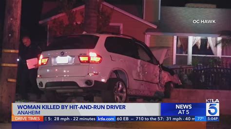 Woman killed by hit-and-run driver attempting to escape officers in Anaheim: Police